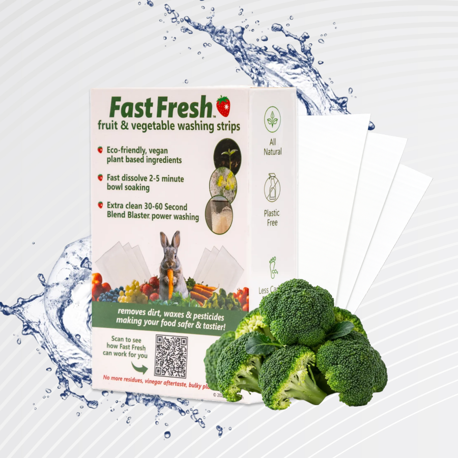 Fast Fresh Fruit & Vegetable Washing Strips - 3 Packs of 60
