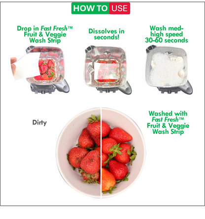 Fast Fresh Fruit & Vegetable Washing Strips