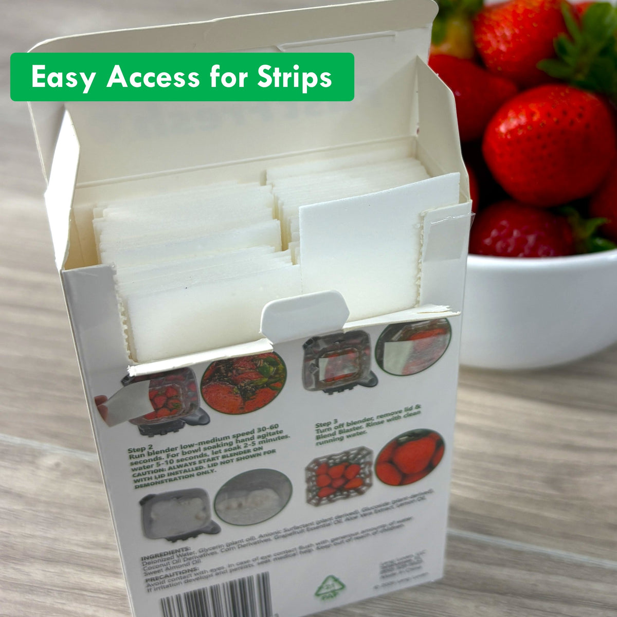 Fast Fresh Fruit & Vegetable Washing Strips - 3 Packs of 60