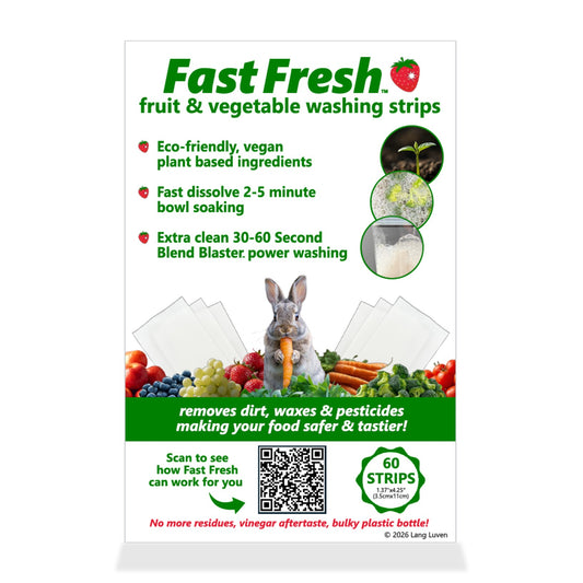 Fast Fresh Fruit & Vegetable Washing Strips - Pack of 60
