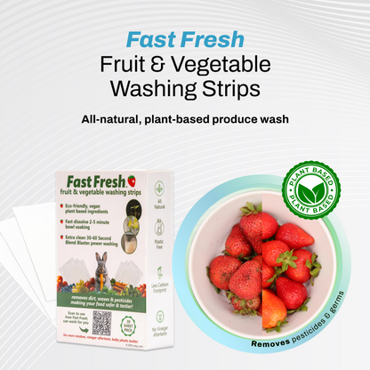 Fast Fresh Fruit & Vegetable Washing Strips - 3 Packs of 60