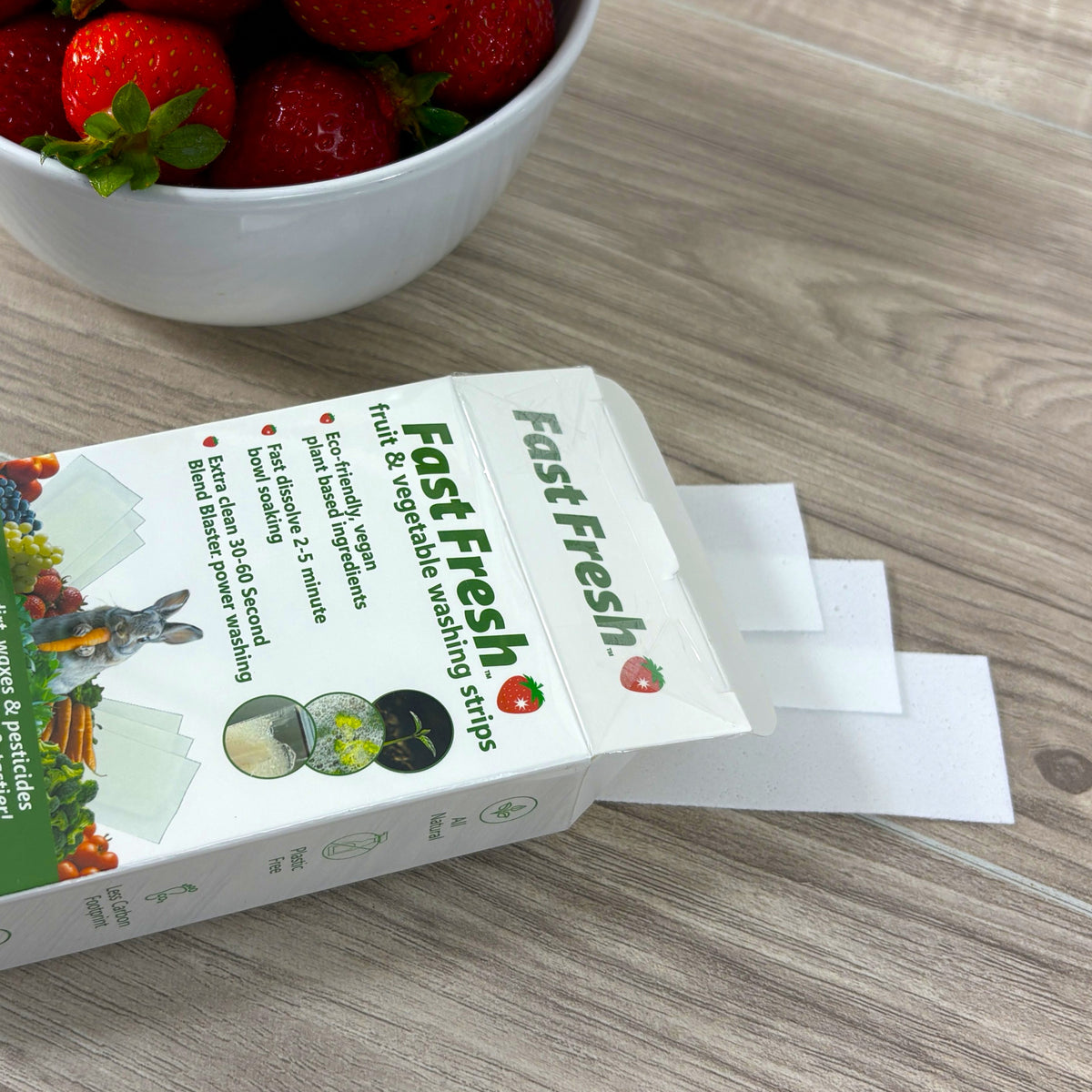 Fast Fresh Fruit & Vegetable Washing Strips - 3 Packs of 60