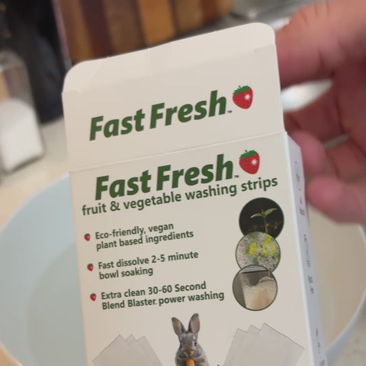 Fast Fresh Fruit & Vegetable Washing Strips - Pack of 30